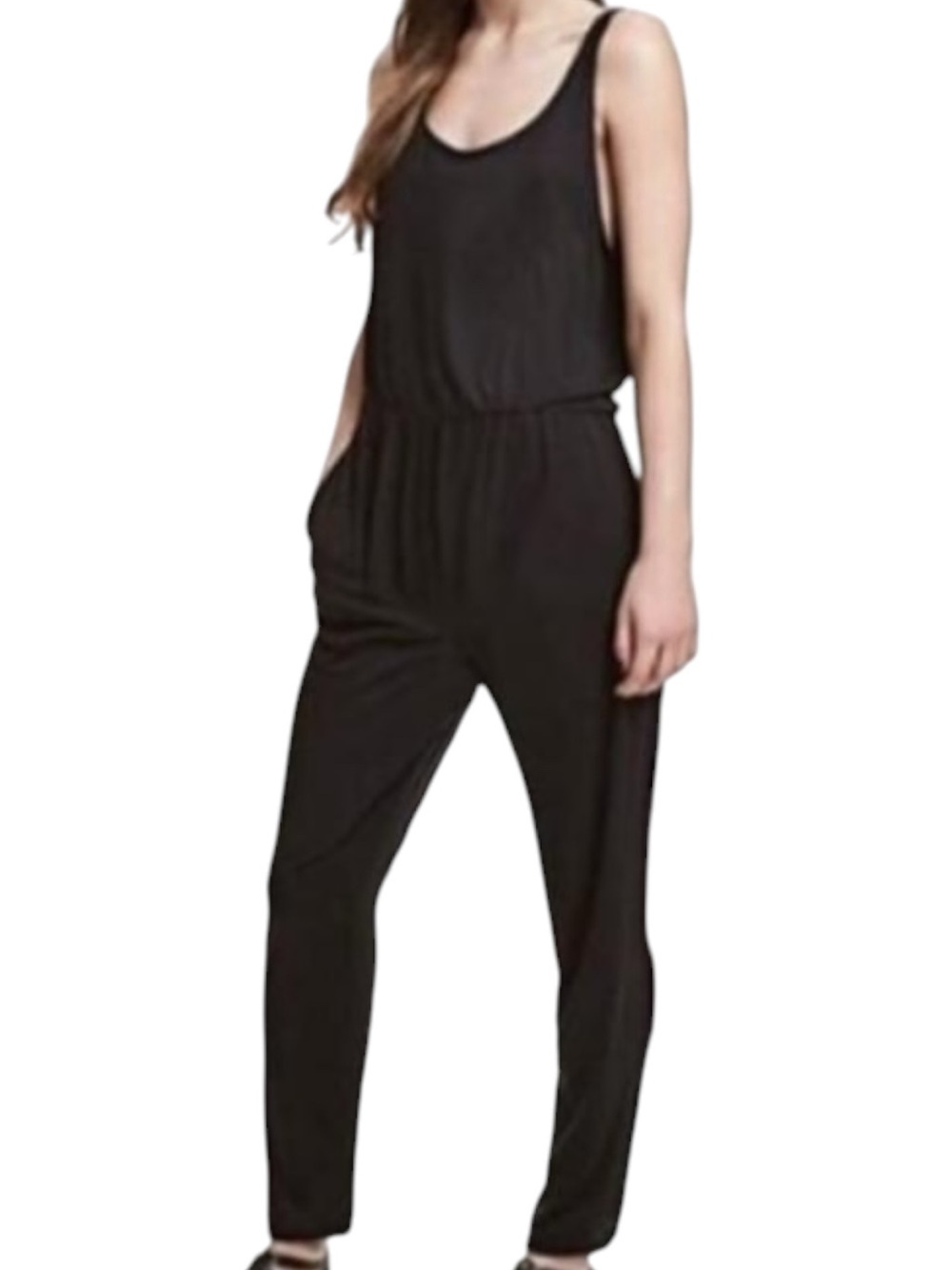 H&M Divided Black Sleeveless Scoop-Neck Jumper Size M